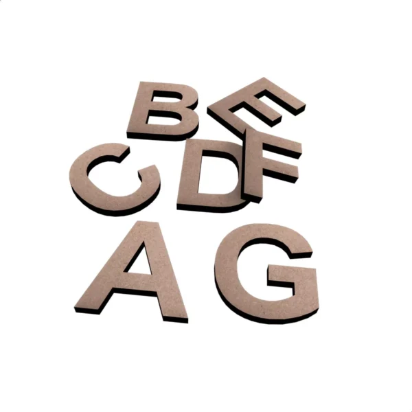 Letras Mdf 18 cm x 3mm - Imagen 4