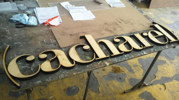 Letras Mdf 18 cm x 3mm - Imagen 2