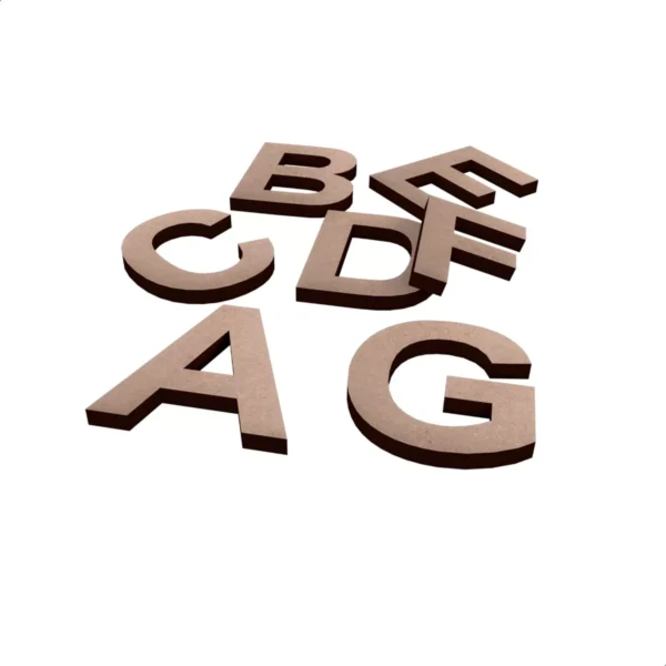Letras Mdf 18 cm x 3mm - Imagen 6