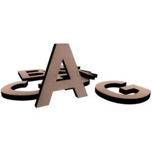 Letras Mdf 18 cm x 3mm